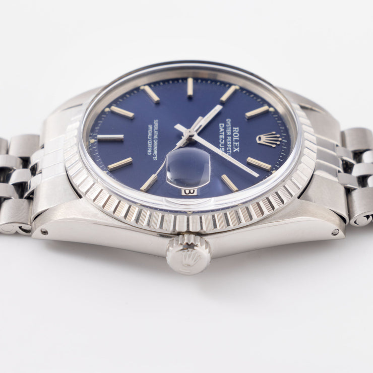 Rolex Datejust Blue Dial Ref 1603