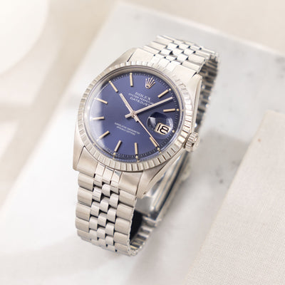 Rolex Datejust Blue Dial Ref 1603