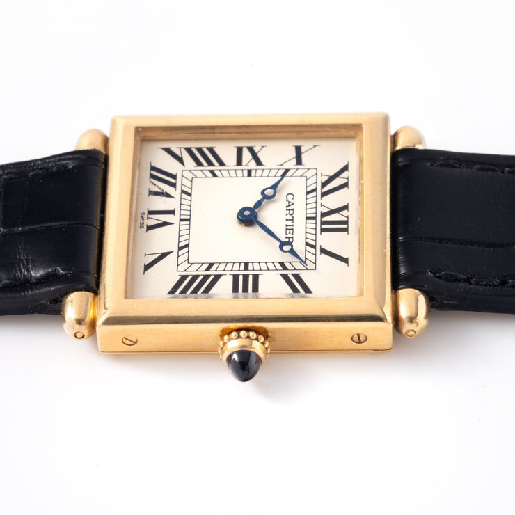 Cartier Tank Obus 18kt Yellow Gold Ref 1630