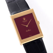 Rolex Cellini Red Mirror Dial Ref 4014