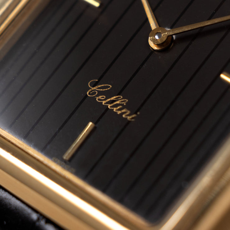 Rolex Cellini Black Tapestry Dial Ref 4105