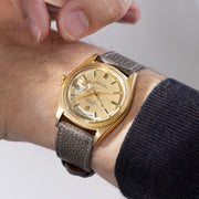 Rolex Day-Date Yellow Gold Champagne Linen Dial Ref 1807