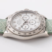 Rolex Daytona White Gold White Arabic Dial Box and Papers Ref 16519