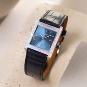 Vacheron and Constantin 18kt White Gold Dress Watch Blue Dial Ref 6840