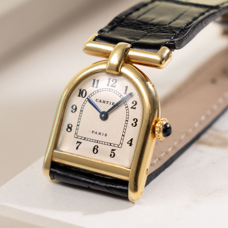 Cartier Calandre 18kt Yellow Gold Manual WInd