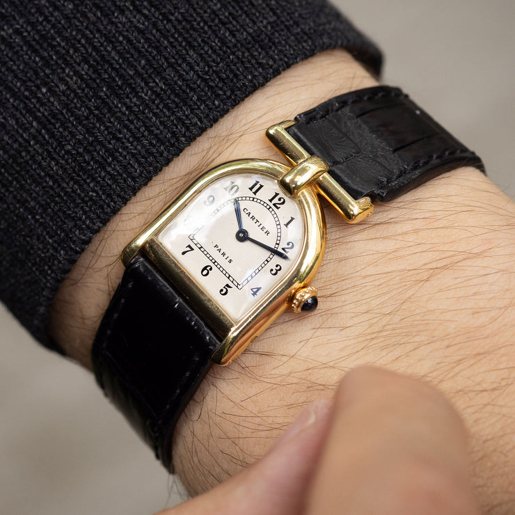 Cartier Calandre 18kt Yellow Gold Manual WInd