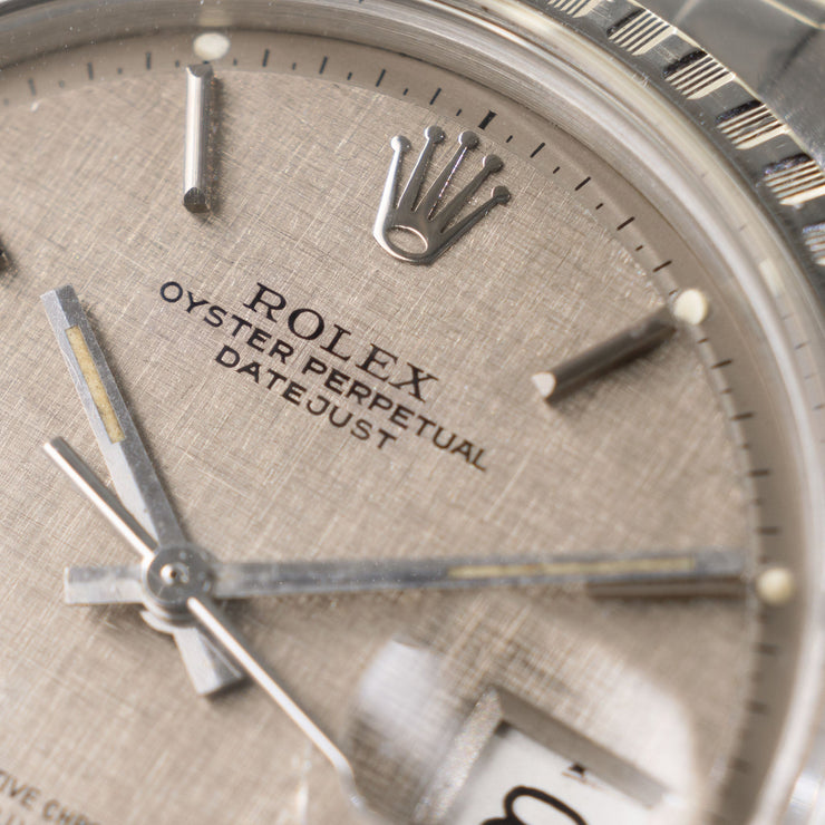 Rolex Datejust Grey Linen Dial Ref 1603