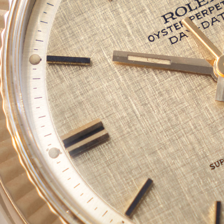 Rolex Day-date champagne Linnen dial ref 1803