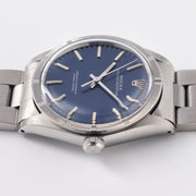 Rolex Oyster Perpetual Blue Horizontal Brushed Dial Ref 1007