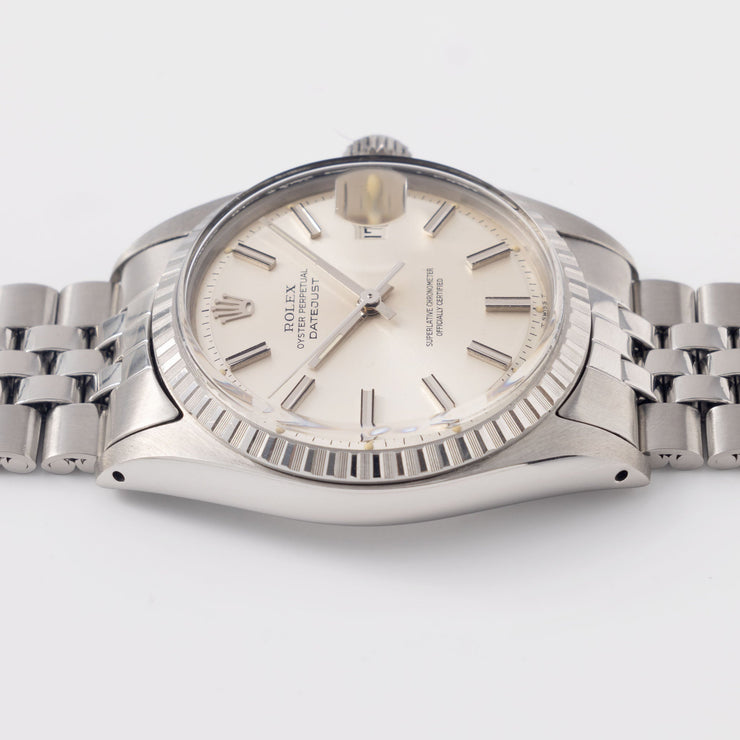 Rolex Datejust Silver Soleil Dial Ref 1603