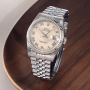 Rolex Datejust Cream Dial with Roman Hours Ref 16234