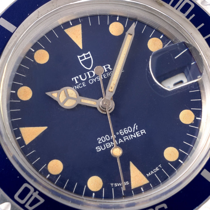 Tudor Submariner ref. 79090 Blue dial with vivid patina