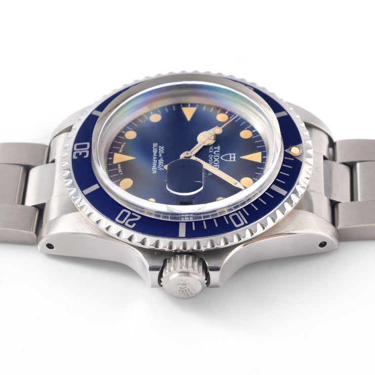 Tudor Submariner ref. 79090 Blue dial with vivid patina