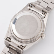 Rolex Day-date silver sunburst big diamond dial ref. 18046 in platinum