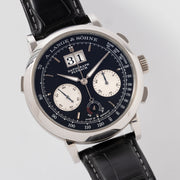 A. Lange & Söhne Datograph Flyback Chronograph 405.035 up/down in Platinum with box and papers