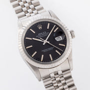 Rolex Datejust Ref. 16030 black Dial with vivid patina 