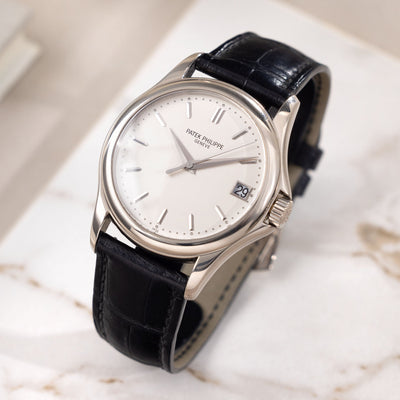 Patek Philippe Calatrava "Grand Taile" White gold Box and Papers Ref 5127G