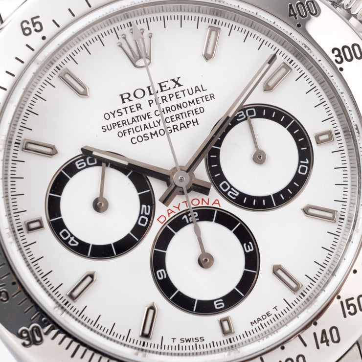 Rolex Cosmograph Daytona 16520 White Mk5 Dial