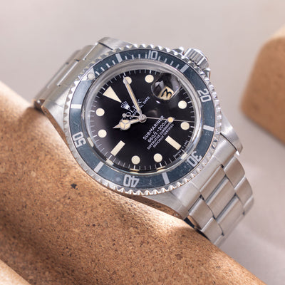 Rolex Submariner 1680 Mk2 White Dial Faded to Blue Inlay 