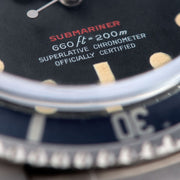 Rolex Red Writing Submariner Date 1680 