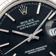 Rolex Datejust Black Dial 1601