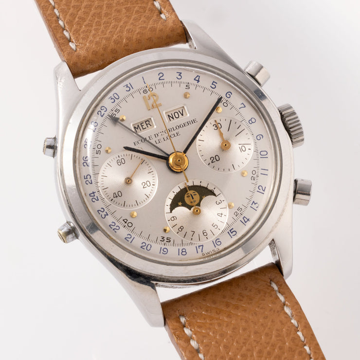 Triple Date Chronograph Moonphase Spillmann Case Ecole D&