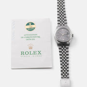 Rolex Datejust Grey Dial 1601 with papers