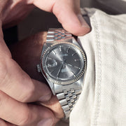 Rolex Datejust Grey Dial 1601 with papers