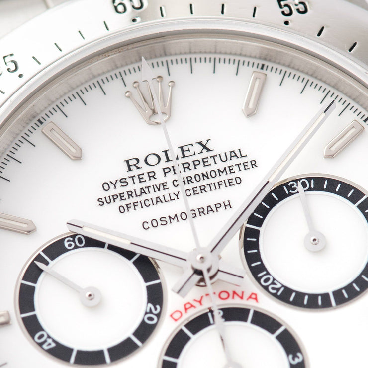 Rolex Daytona Steel 16520 Porcelain Floating Dial