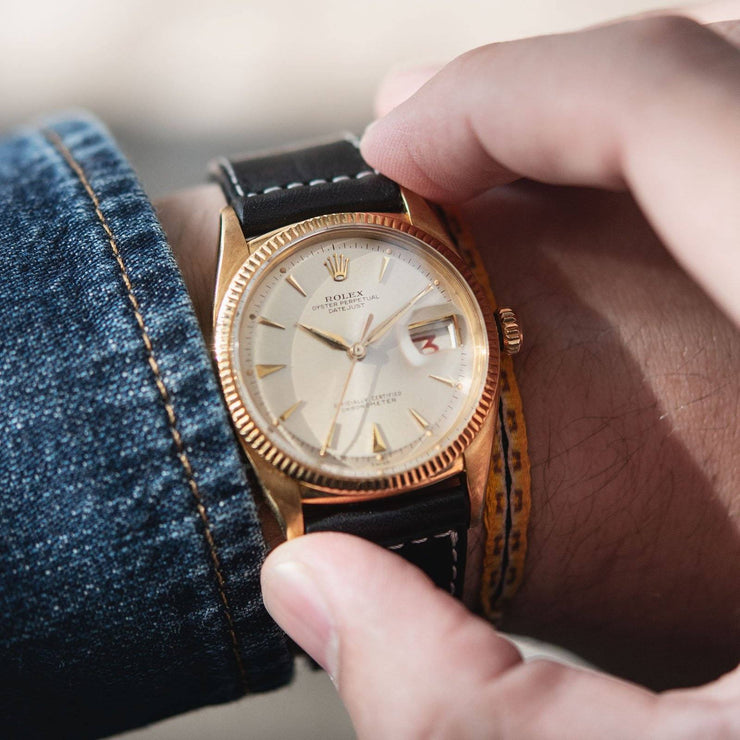 Rolex Datejust 6305 Yellow Gold Ovettone