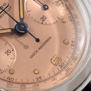 Minerva Chronograph Salmon Dial Cal 13-20ch Ref 1335