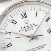 Rolex Date Reference 15200 White Porcelain Dial