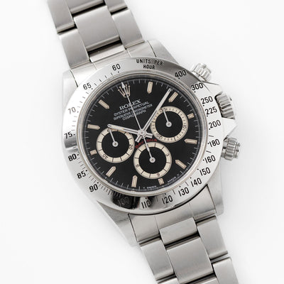 Rolex Daytona Steel 16520 Black Four Line Dial