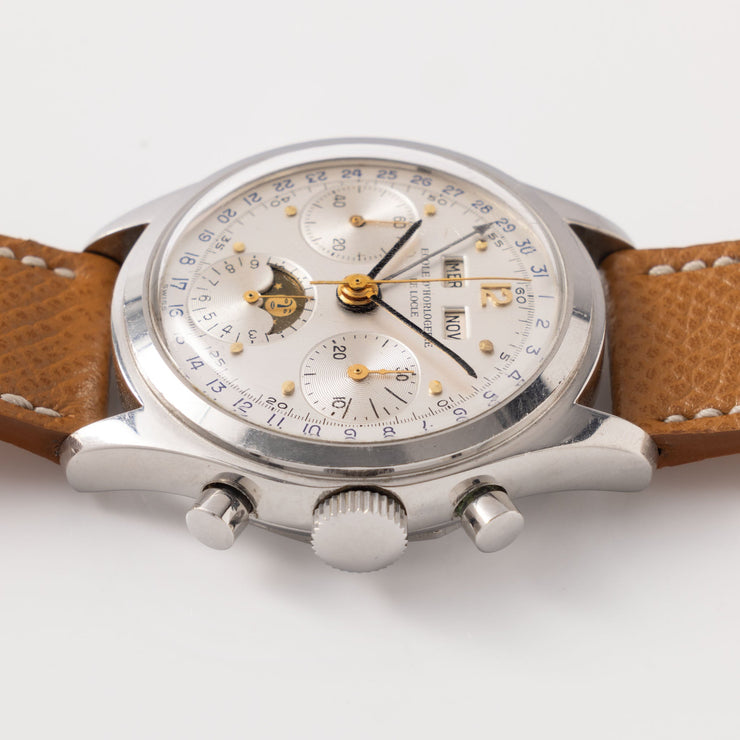 Triple Date Chronograph Moonphase Spillmann Case Ecole D&