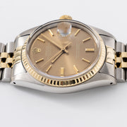 Rolex Datejust Steel and Gold Cappuccino Dial Ref 1601