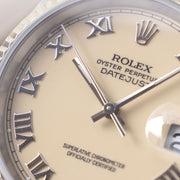 Rolex Datejust Cream Dial with Roman Hours Ref 16234