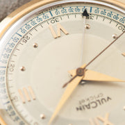 Vulcain Cricket Rose Gold Alarm Watch two-tone dial