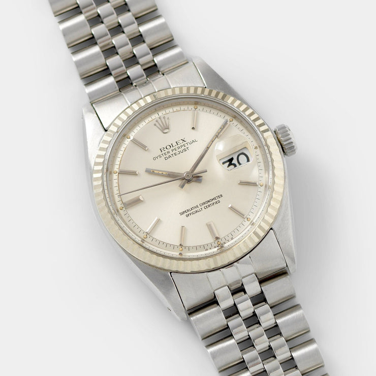 Rolex Datejust 1601 Silver Sigma Dial on jubilee bracelet