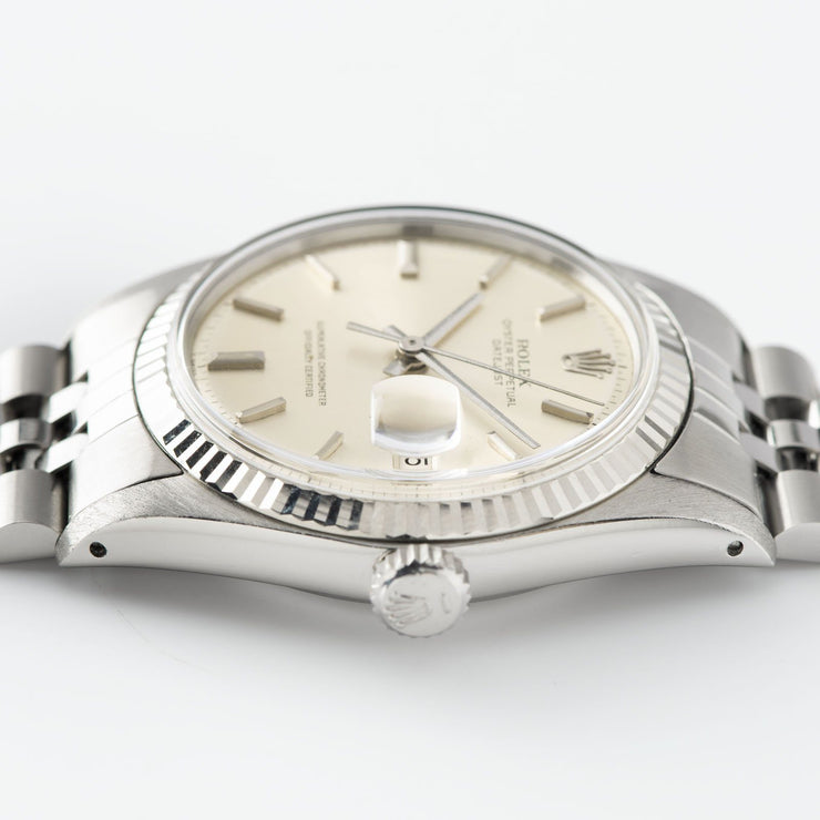 Rolex Datejust 1601 Silver Pie Pan Dial 