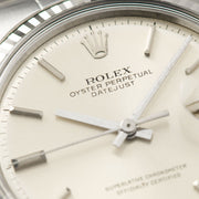 Rolex Datejust 1601 Silver Pie Pan Dial 