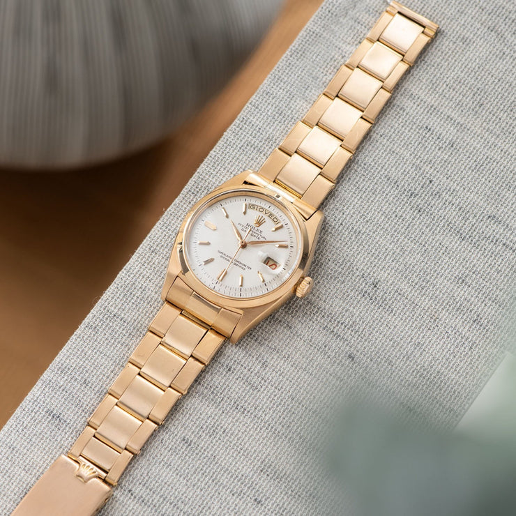 Rolex Day-Date 6612 Pink Gold with Pink gold Oyster rivet bracelet ref 7206