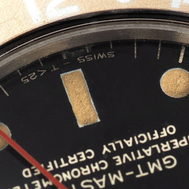 Rolex 1675 Gilt Dial GMT Master Faded Insert