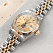 Rolex Lady Datejust Steel and Gold UAE Desert Eagle Dial Ref 69173