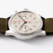 Lemania Monopusher Chronograph Issued to British Armed Forces