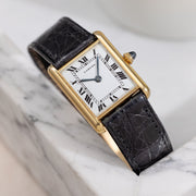 Cartier Paris Tank Louis 18kt Yellow Gold Jaeger Movement 1960s