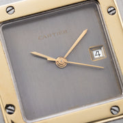 Cartier Santos Carrée Slate Grey Dial Ref 2961 “Godron bracelet”