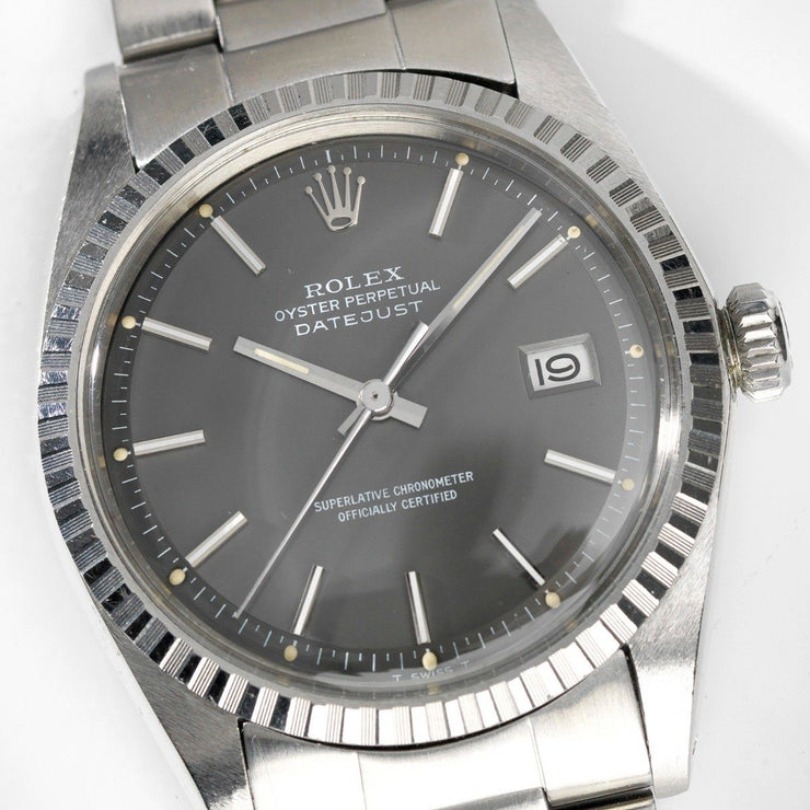 Rolex 1603 Datejust Grey Dial 1972 Tropic Crystal 