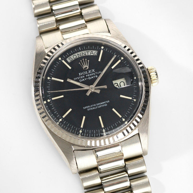 Rolex 1803 Day Date Black Marble Dial