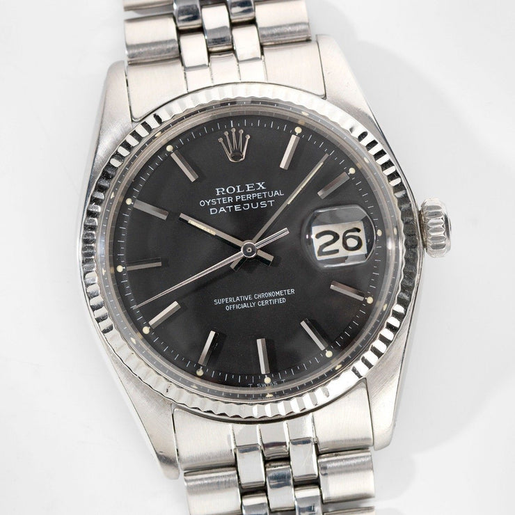 Rolex Datejust Black Dial Reference 1601