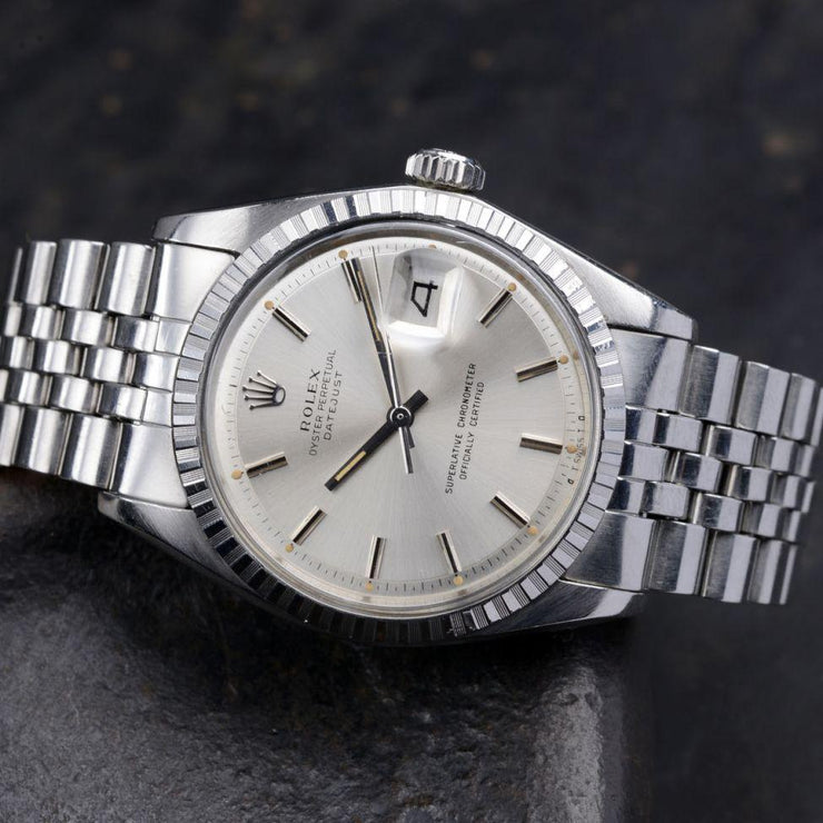 ROLEX DATEJUST 1603 SILVER SIGMA DIAL